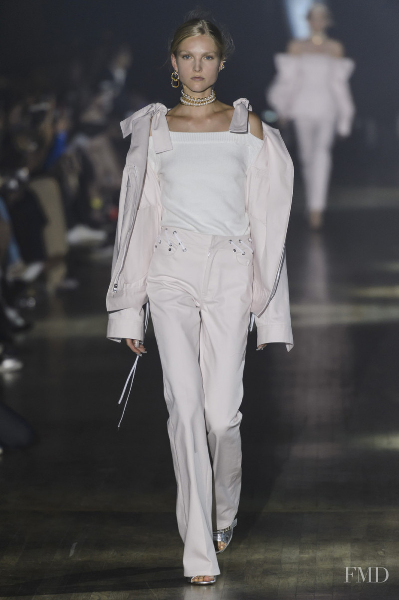 Kirin Dejonckheere featured in  the ADEAM fashion show for Spring/Summer 2019