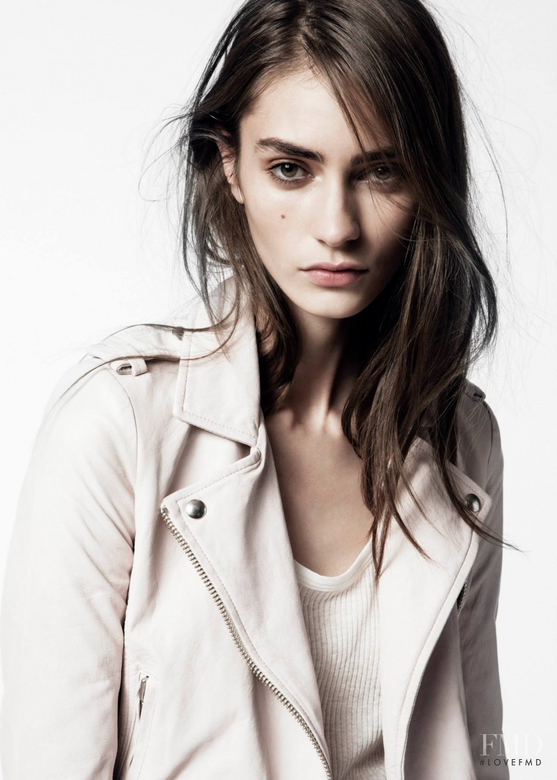 Marine Deleeuw featured in  the IRO Paris lookbook for Resort 2014