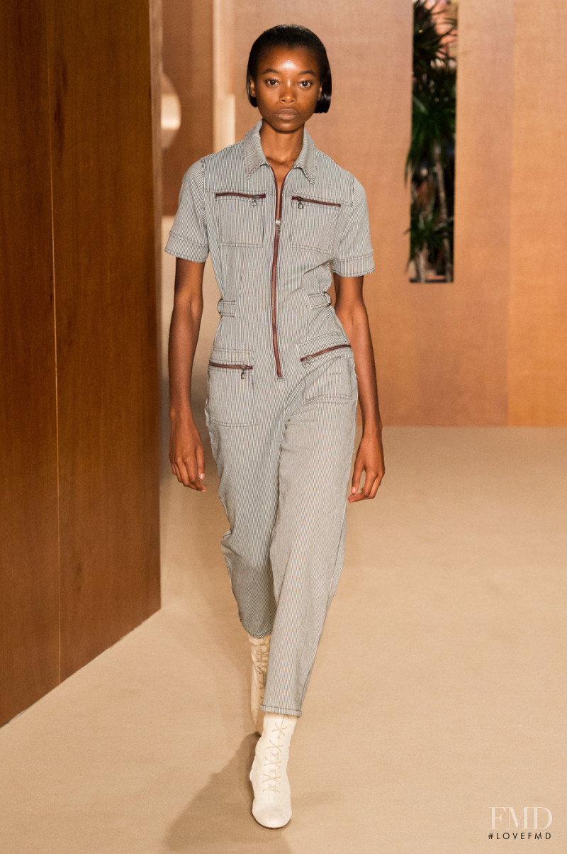 Olivia Anakwe featured in  the Alexa Chung fashion show for Spring/Summer 2019
