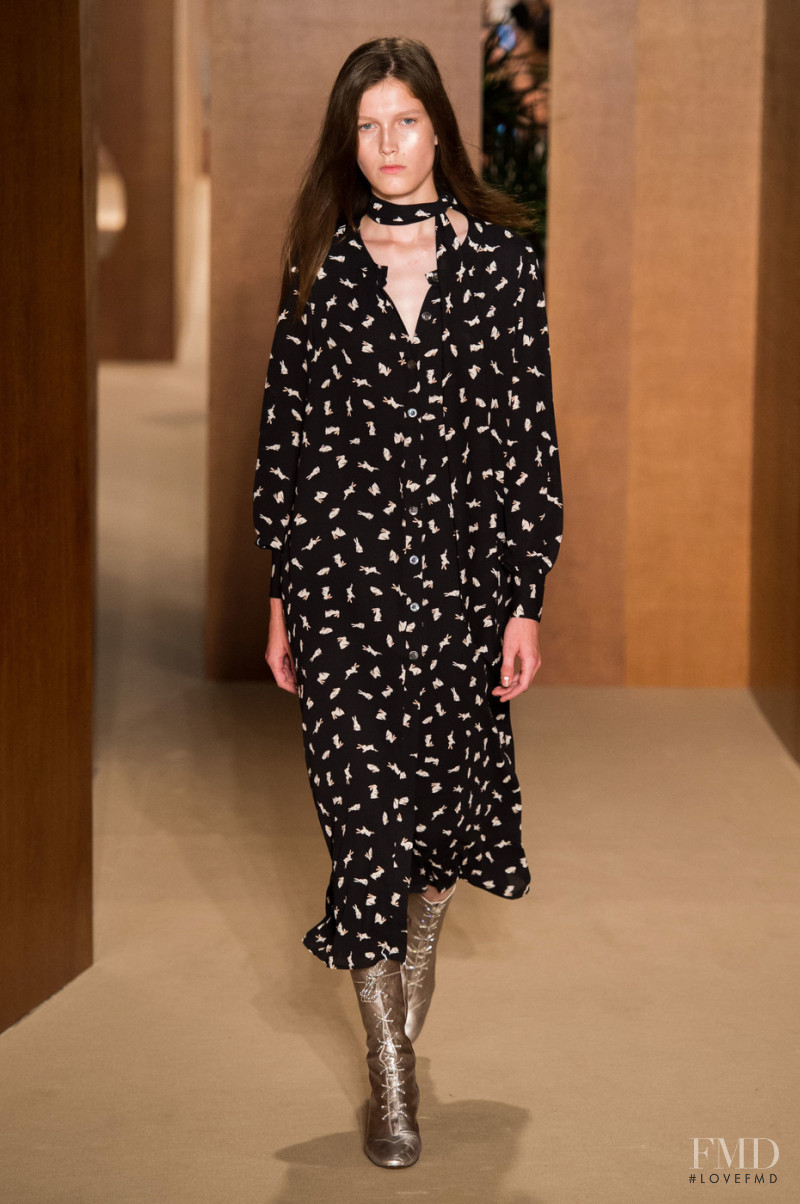 Tessa Bruinsma featured in  the Alexa Chung fashion show for Spring/Summer 2019