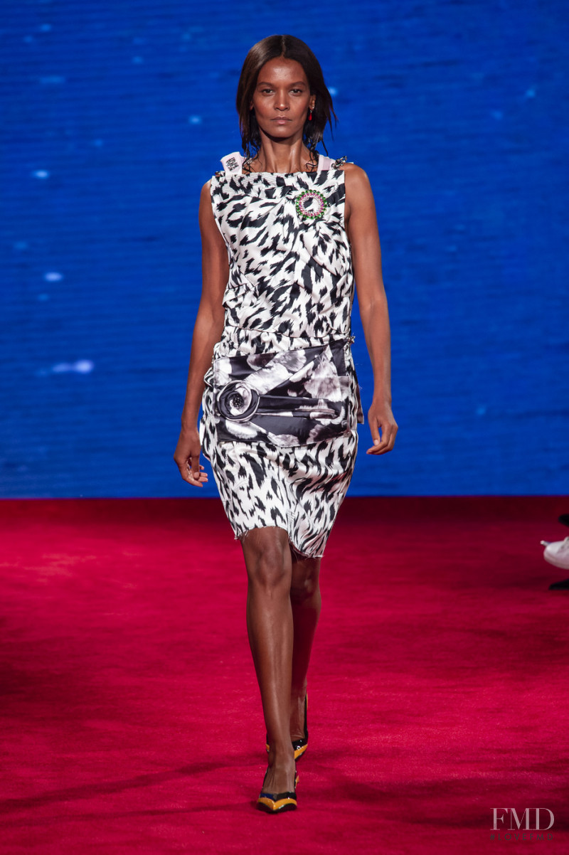 Liya Kebede featured in  the Calvin Klein 205W39NYC fashion show for Spring/Summer 2019