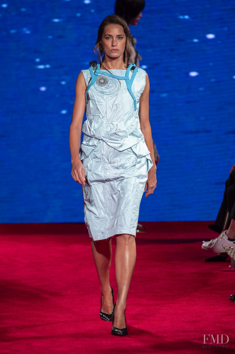 Yasmin Le Bon featured in  the Calvin Klein 205W39NYC fashion show for Spring/Summer 2019