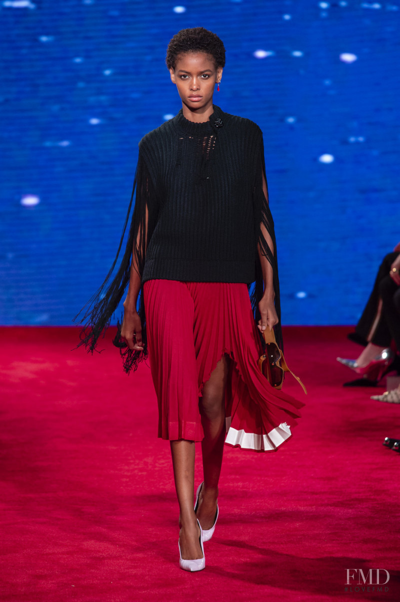 Blesnya Minher featured in  the Calvin Klein 205W39NYC fashion show for Spring/Summer 2019