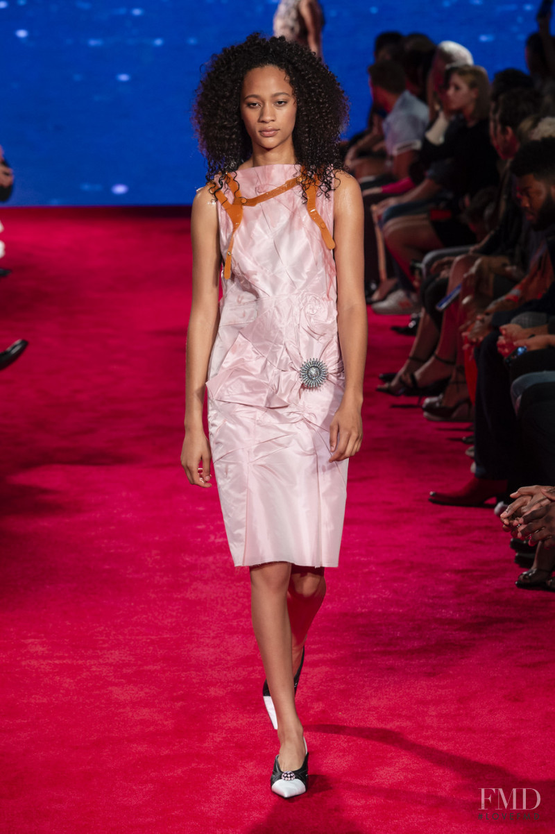 Selena Forrest featured in  the Calvin Klein 205W39NYC fashion show for Spring/Summer 2019