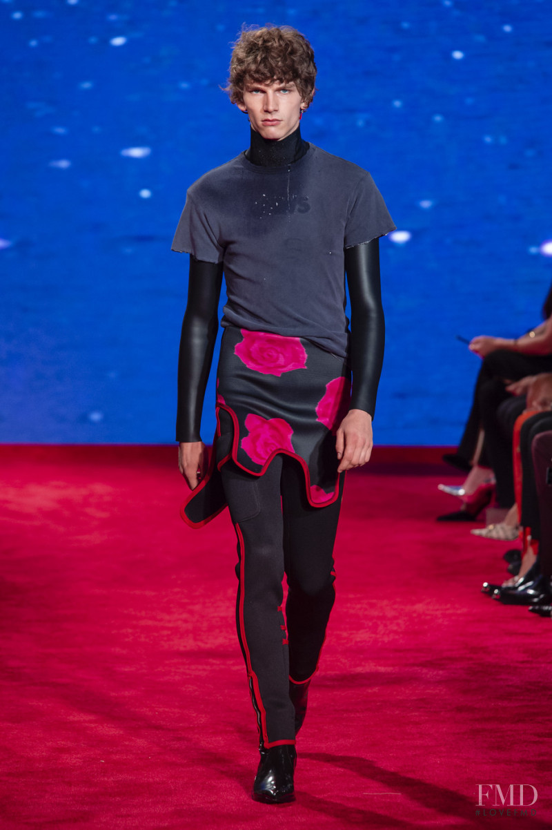 Erik van Gils featured in  the Calvin Klein 205W39NYC fashion show for Spring/Summer 2019