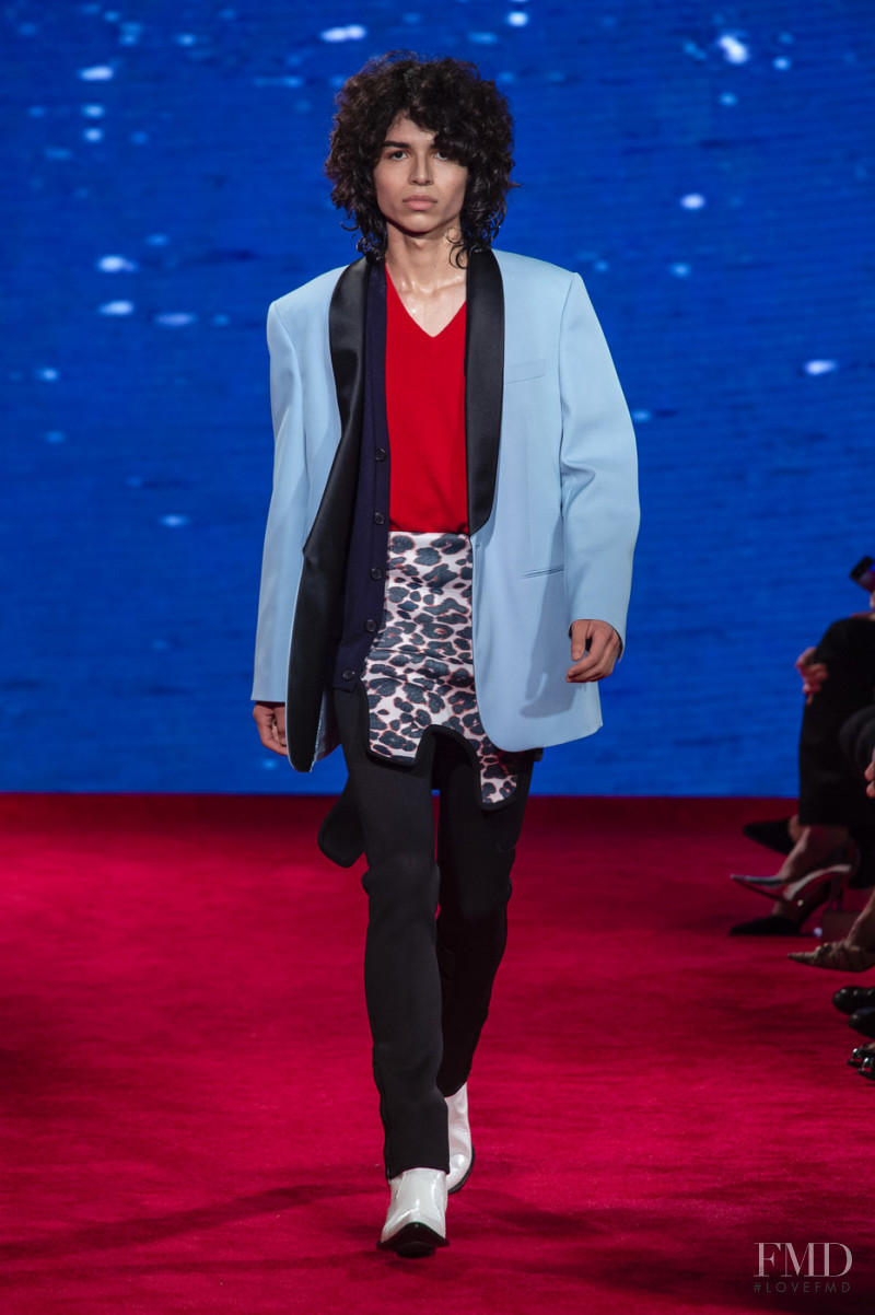 Ernesto Cervantes featured in  the Calvin Klein 205W39NYC fashion show for Spring/Summer 2019