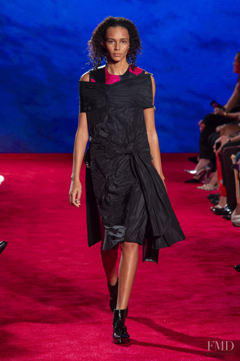 Binx Walton featured in  the Calvin Klein 205W39NYC fashion show for Spring/Summer 2019
