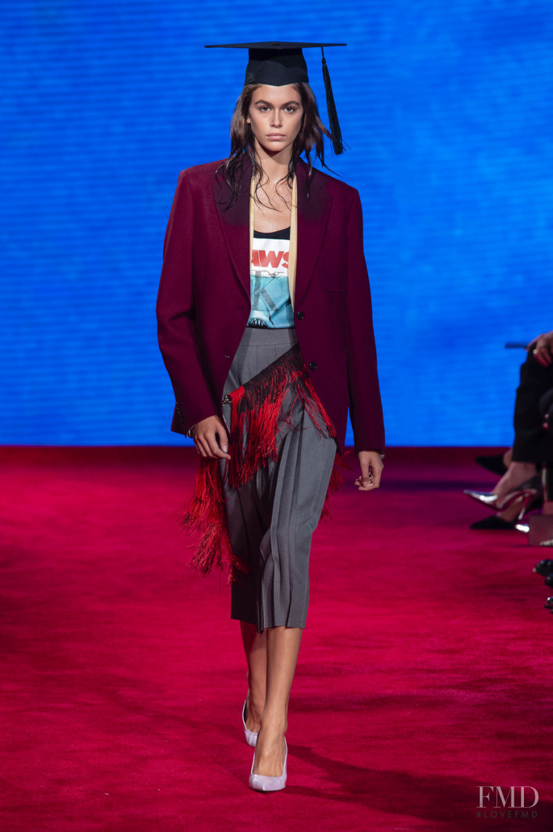 Kaia Gerber featured in  the Calvin Klein 205W39NYC fashion show for Spring/Summer 2019