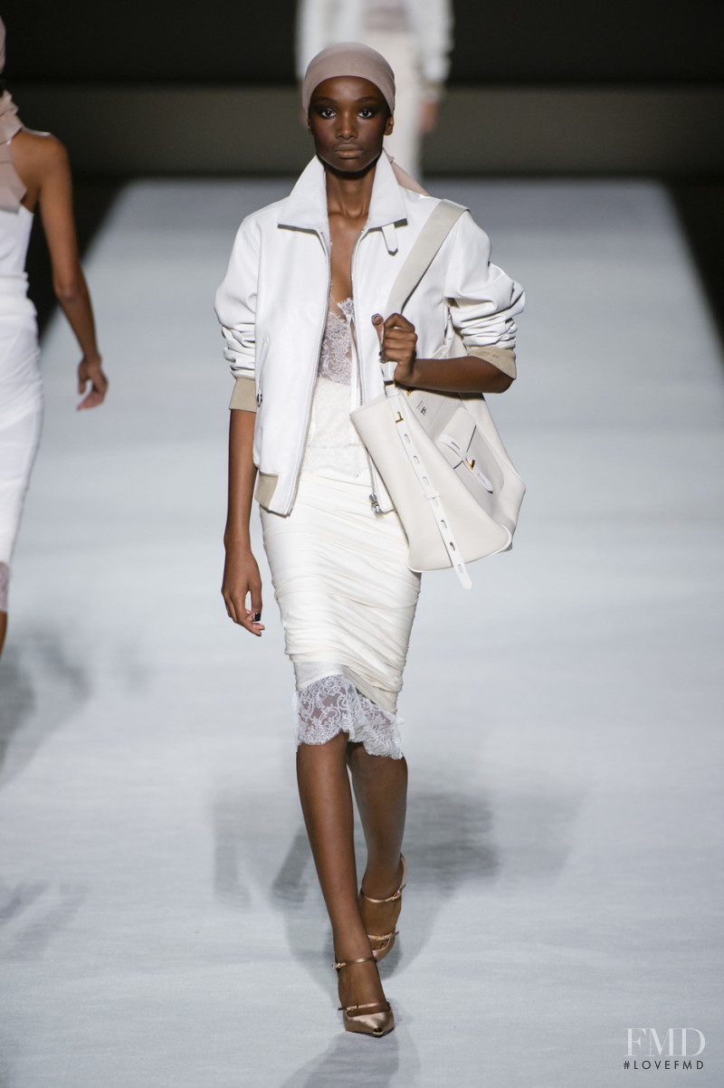 Imari Karanja featured in  the Tom Ford fashion show for Spring/Summer 2019