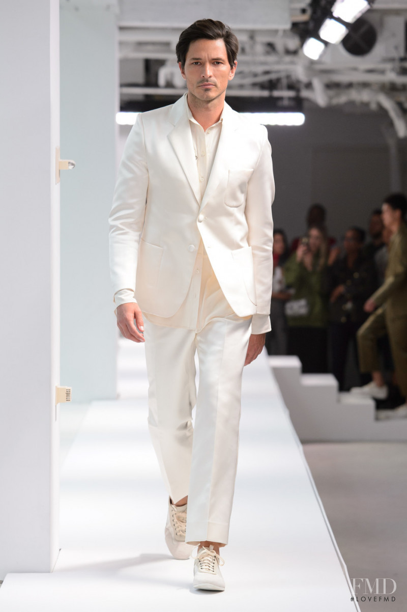 Andres Velencoso featured in  the Sies Marjan fashion show for Spring/Summer 2019