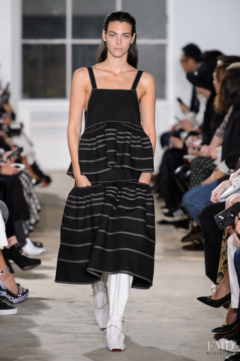 Vittoria Ceretti featured in  the Proenza Schouler fashion show for Spring/Summer 2019