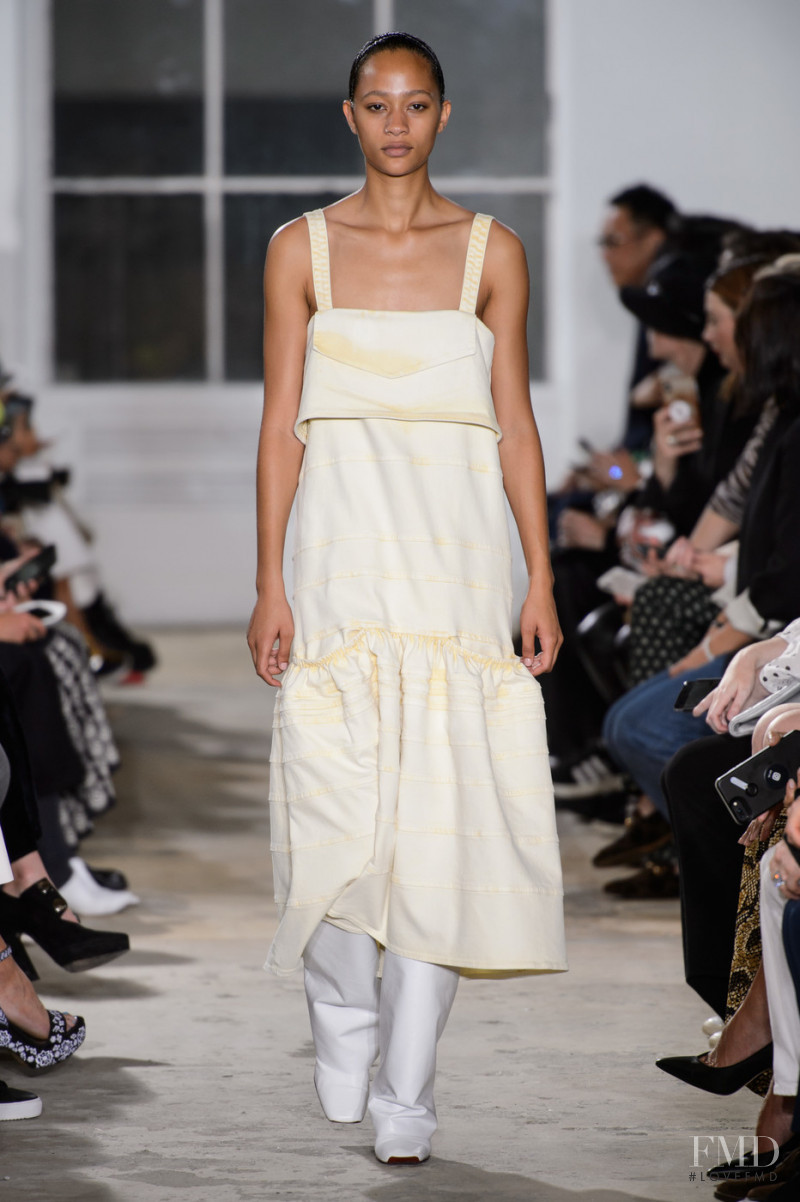 Selena Forrest featured in  the Proenza Schouler fashion show for Spring/Summer 2019