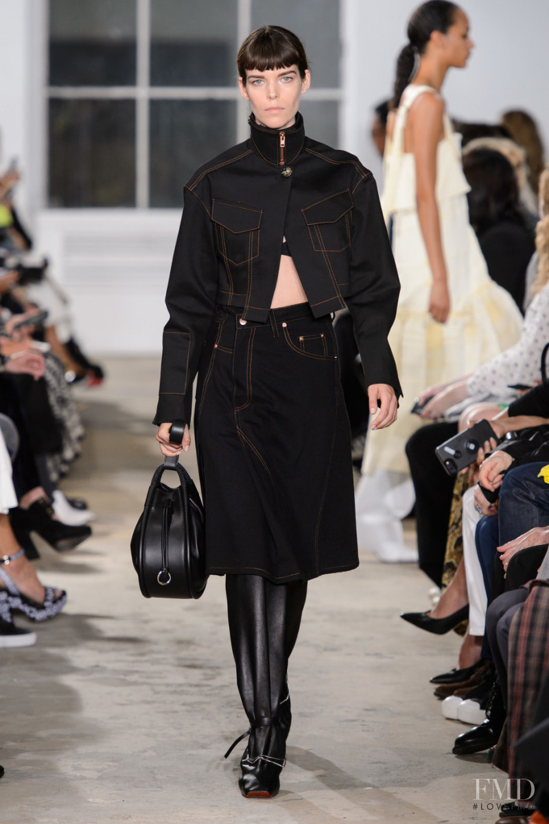 Meghan Collison featured in  the Proenza Schouler fashion show for Spring/Summer 2019