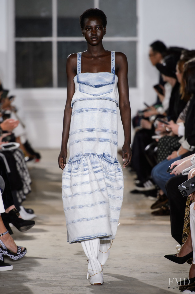 Adut Akech Bior featured in  the Proenza Schouler fashion show for Spring/Summer 2019