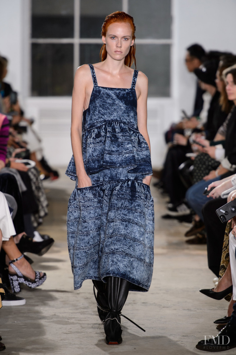 Kiki Willems featured in  the Proenza Schouler fashion show for Spring/Summer 2019