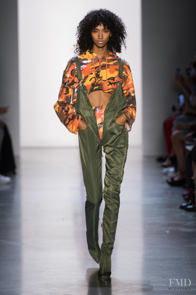 Aiden Curtiss featured in  the Jeremy Scott fashion show for Spring/Summer 2019