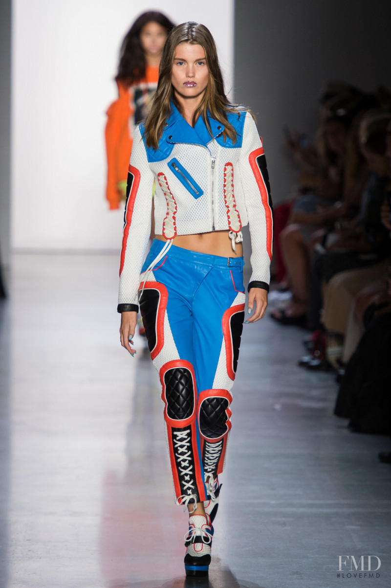 Luna Bijl featured in  the Jeremy Scott fashion show for Spring/Summer 2019