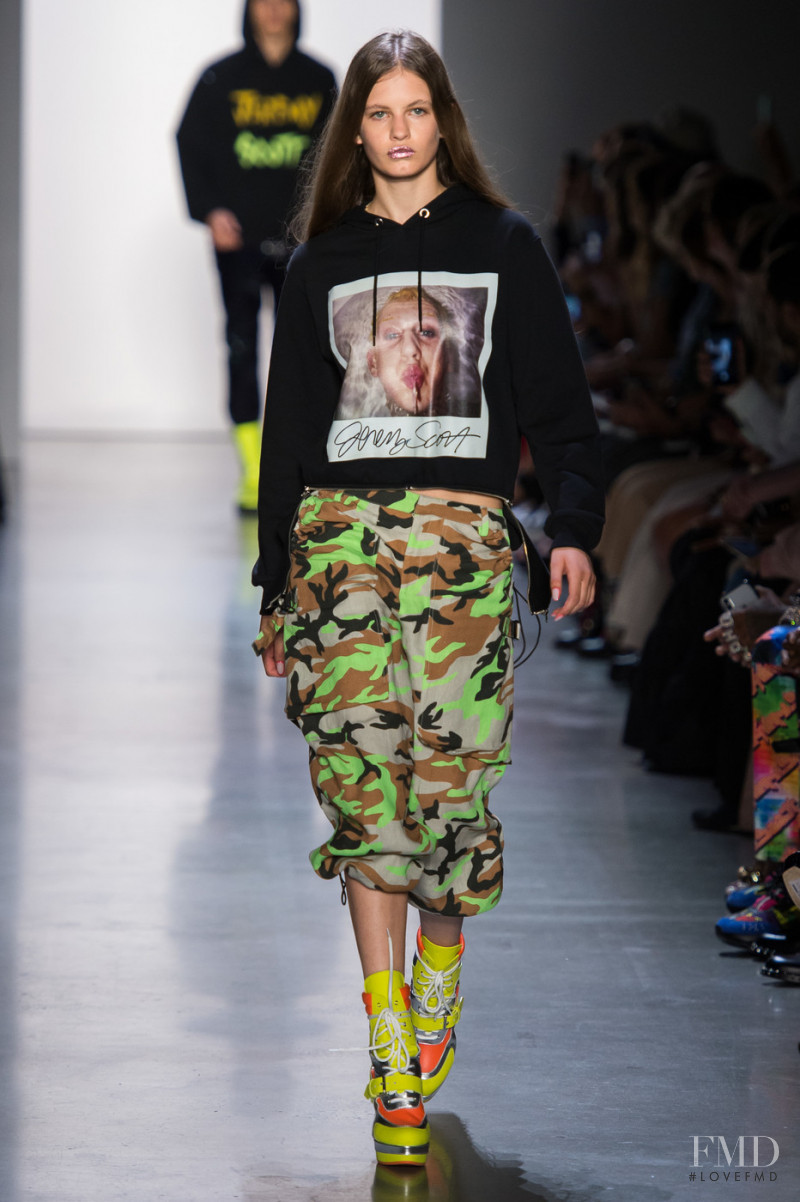 Ansolet Rossouw featured in  the Jeremy Scott fashion show for Spring/Summer 2019