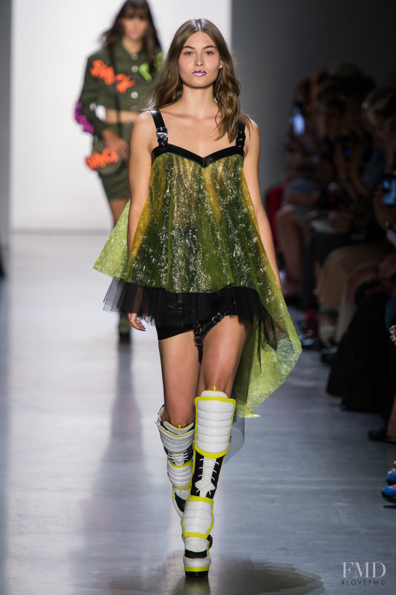 Grace Elizabeth featured in  the Jeremy Scott fashion show for Spring/Summer 2019