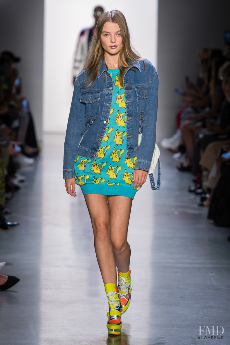 Roos Abels featured in  the Jeremy Scott fashion show for Spring/Summer 2019