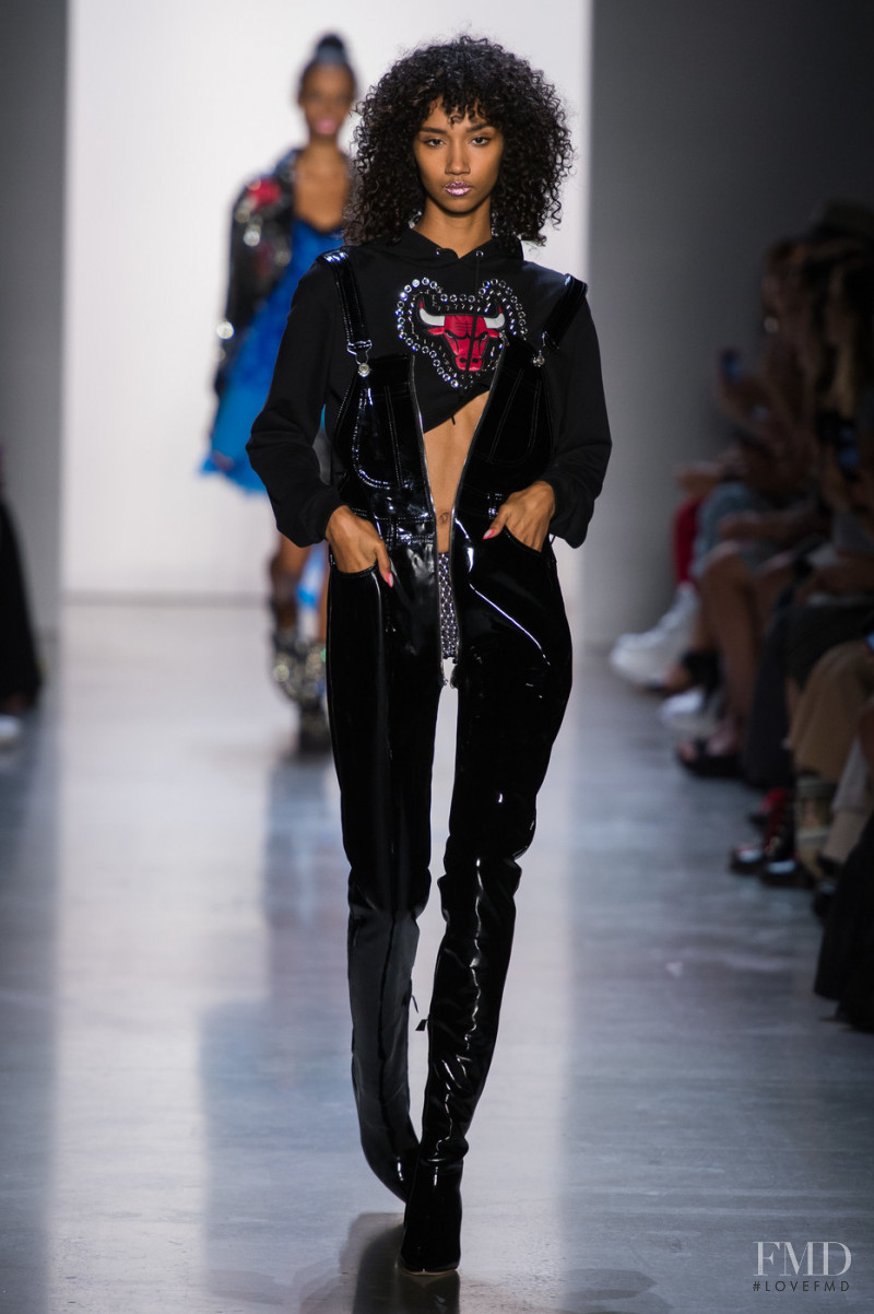 Aiden Curtiss featured in  the Jeremy Scott fashion show for Spring/Summer 2019