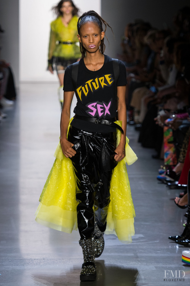 Adesuwa Aighewi featured in  the Jeremy Scott fashion show for Spring/Summer 2019