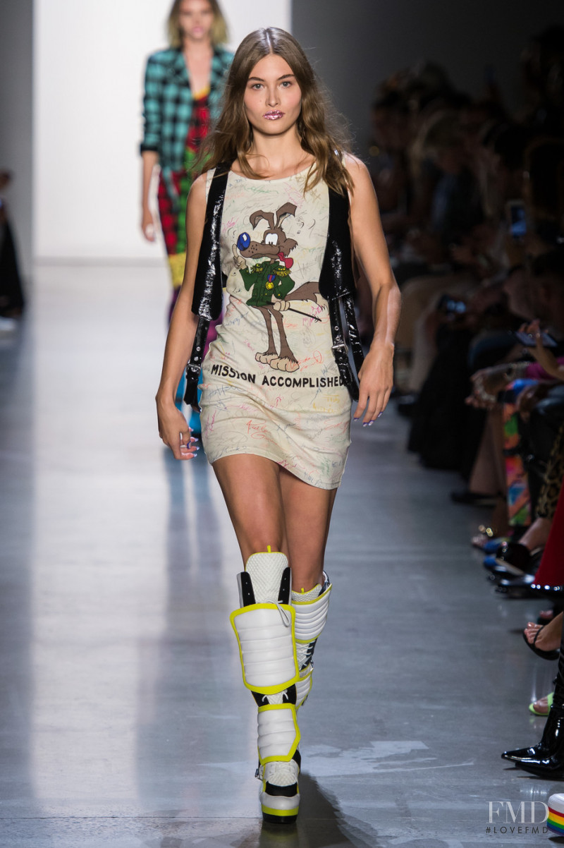 Grace Elizabeth featured in  the Jeremy Scott fashion show for Spring/Summer 2019