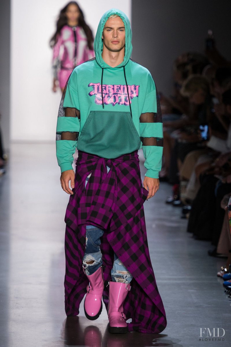 Denek Kania featured in  the Jeremy Scott fashion show for Spring/Summer 2019