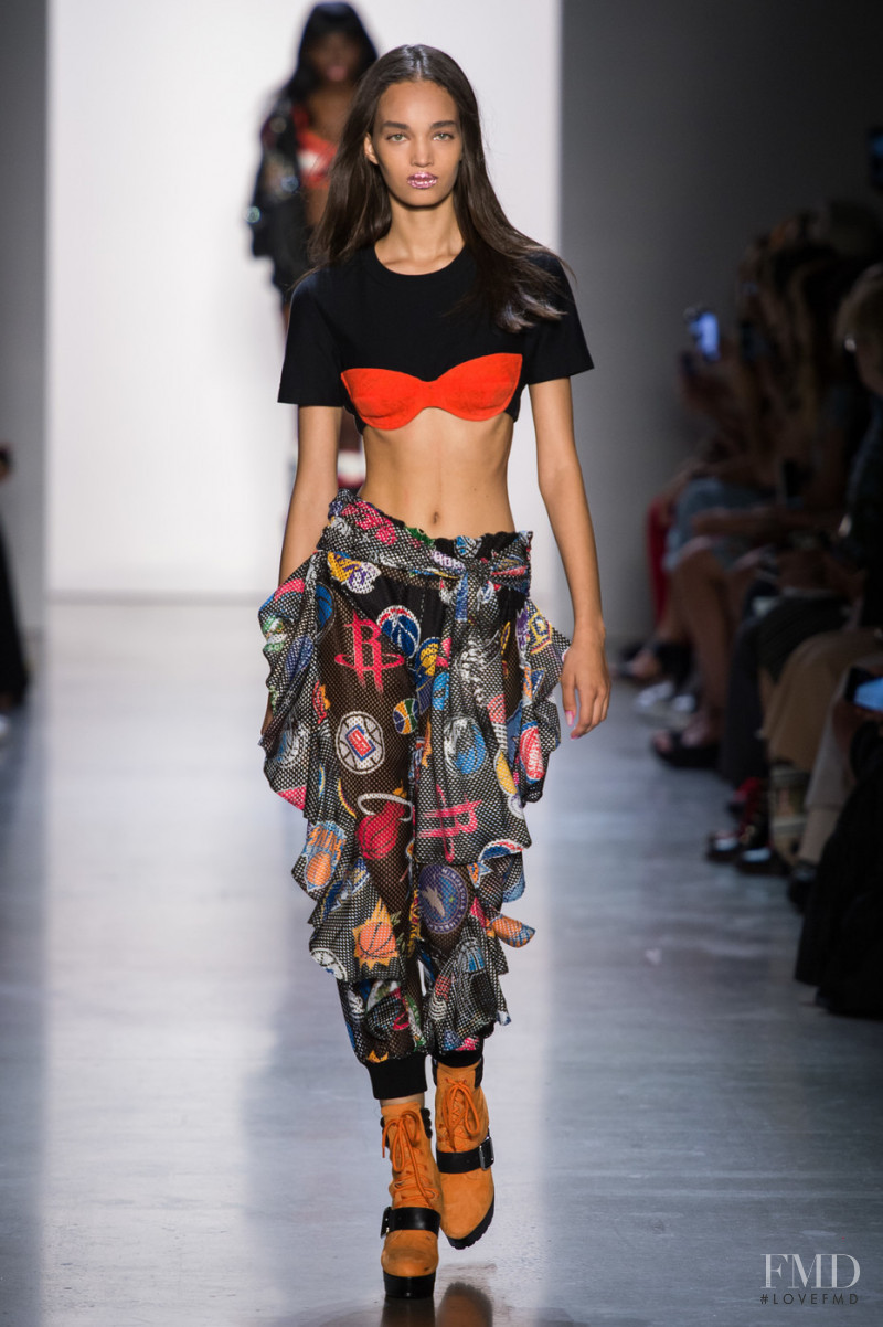 Ellen Rosa featured in  the Jeremy Scott fashion show for Spring/Summer 2019