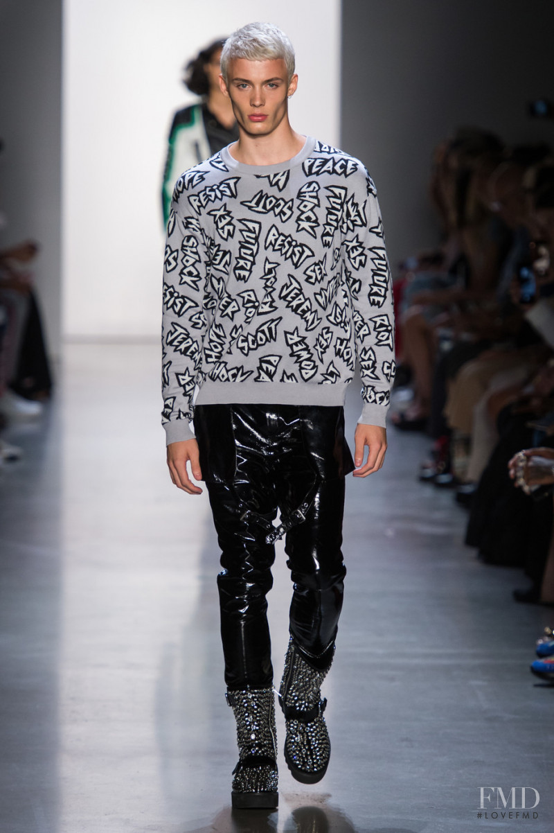 Joao Knorr featured in  the Jeremy Scott fashion show for Spring/Summer 2019