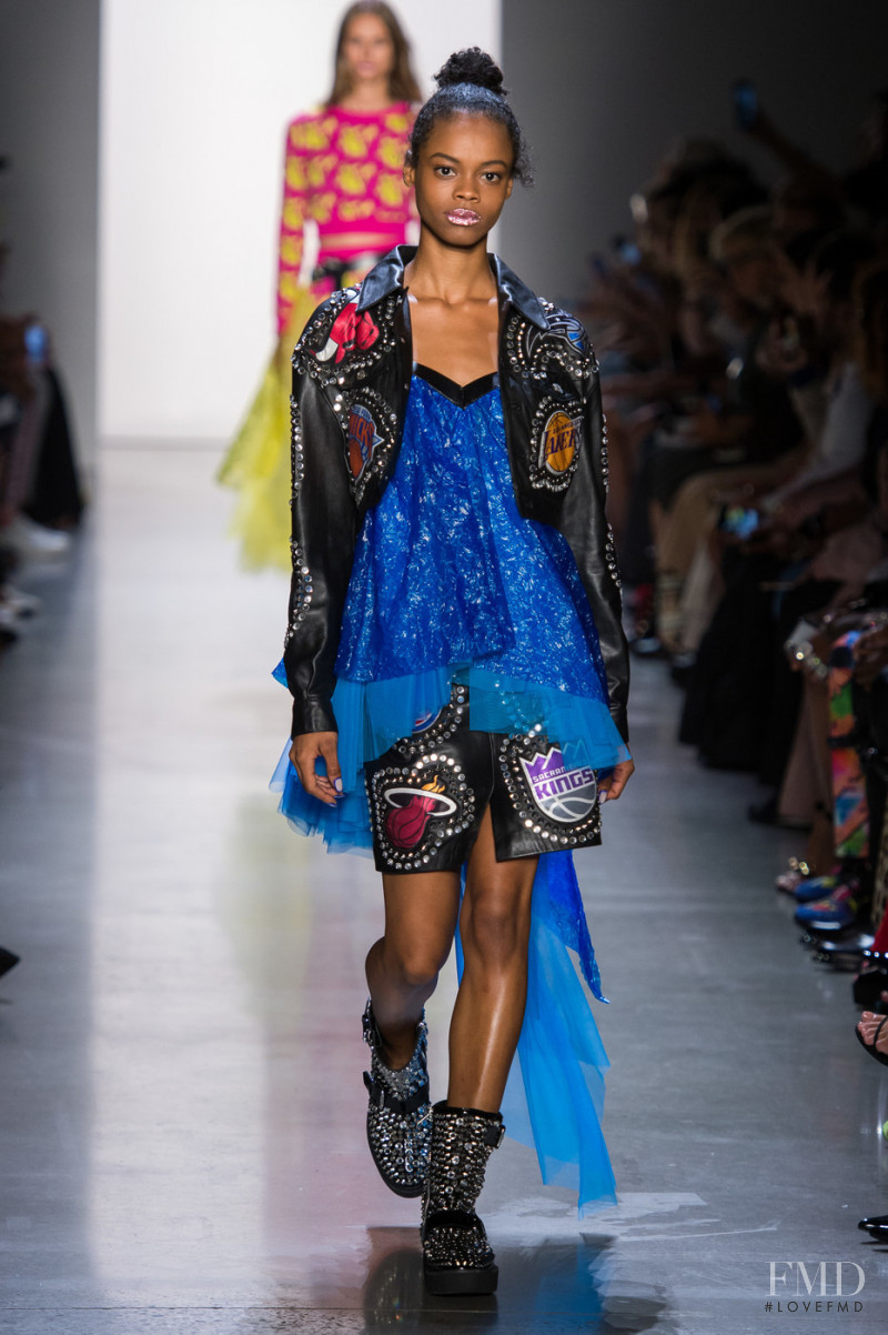 Aaliyah Hydes featured in  the Jeremy Scott fashion show for Spring/Summer 2019