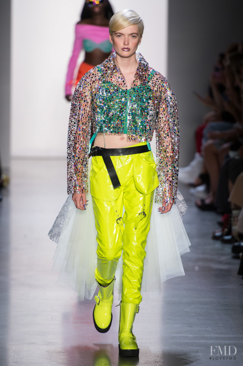 Ruth Bell featured in  the Jeremy Scott fashion show for Spring/Summer 2019