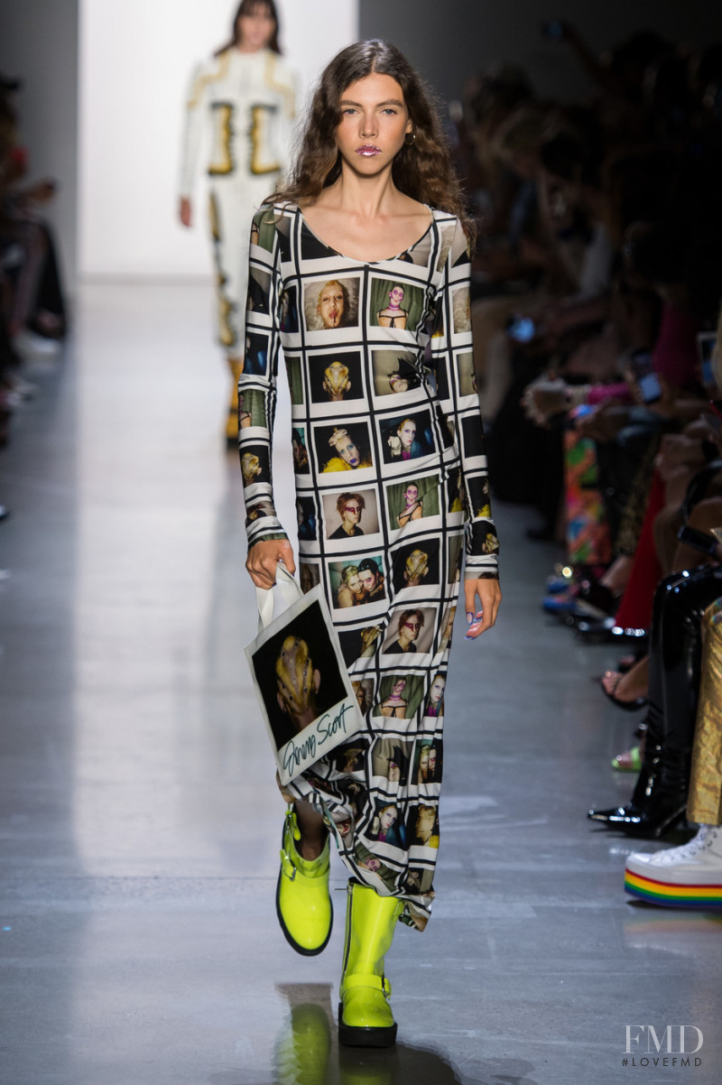 Lea Julian featured in  the Jeremy Scott fashion show for Spring/Summer 2019