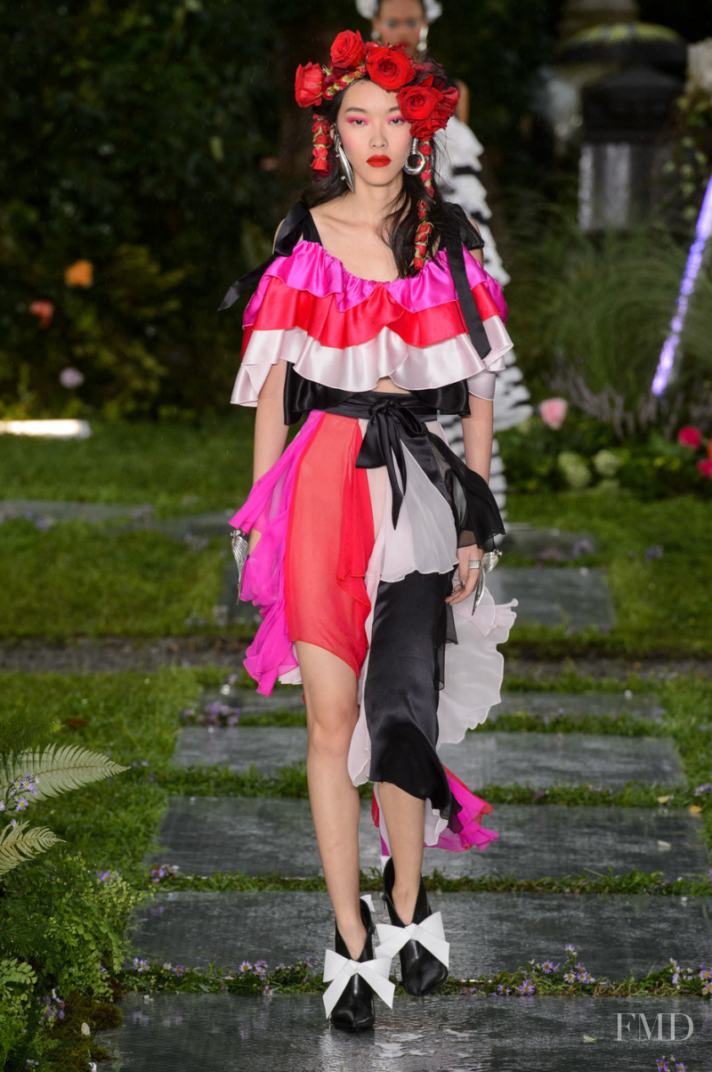 Layla Ong featured in  the Rodarte fashion show for Spring/Summer 2019