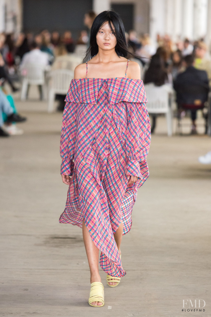 Yan Zhao featured in  the Eckhaus Latta fashion show for Spring/Summer 2019