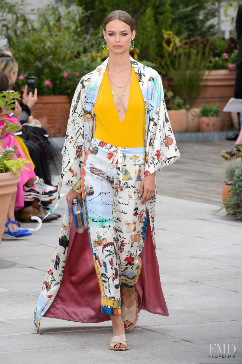 Birgit Kos featured in  the Oscar de la Renta fashion show for Spring/Summer 2019
