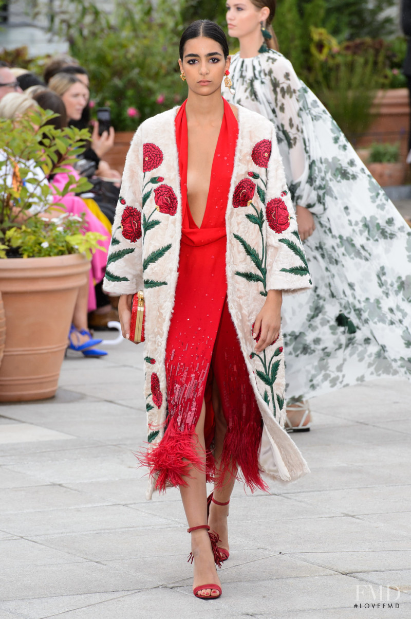 Nora Attal featured in  the Oscar de la Renta fashion show for Spring/Summer 2019