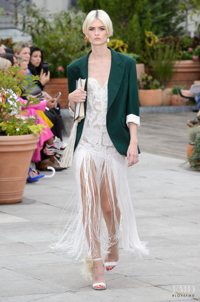 Lara Mullen featured in  the Oscar de la Renta fashion show for Spring/Summer 2019