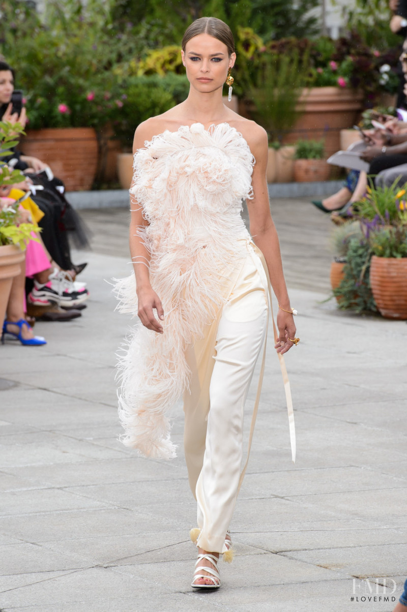 Birgit Kos featured in  the Oscar de la Renta fashion show for Spring/Summer 2019