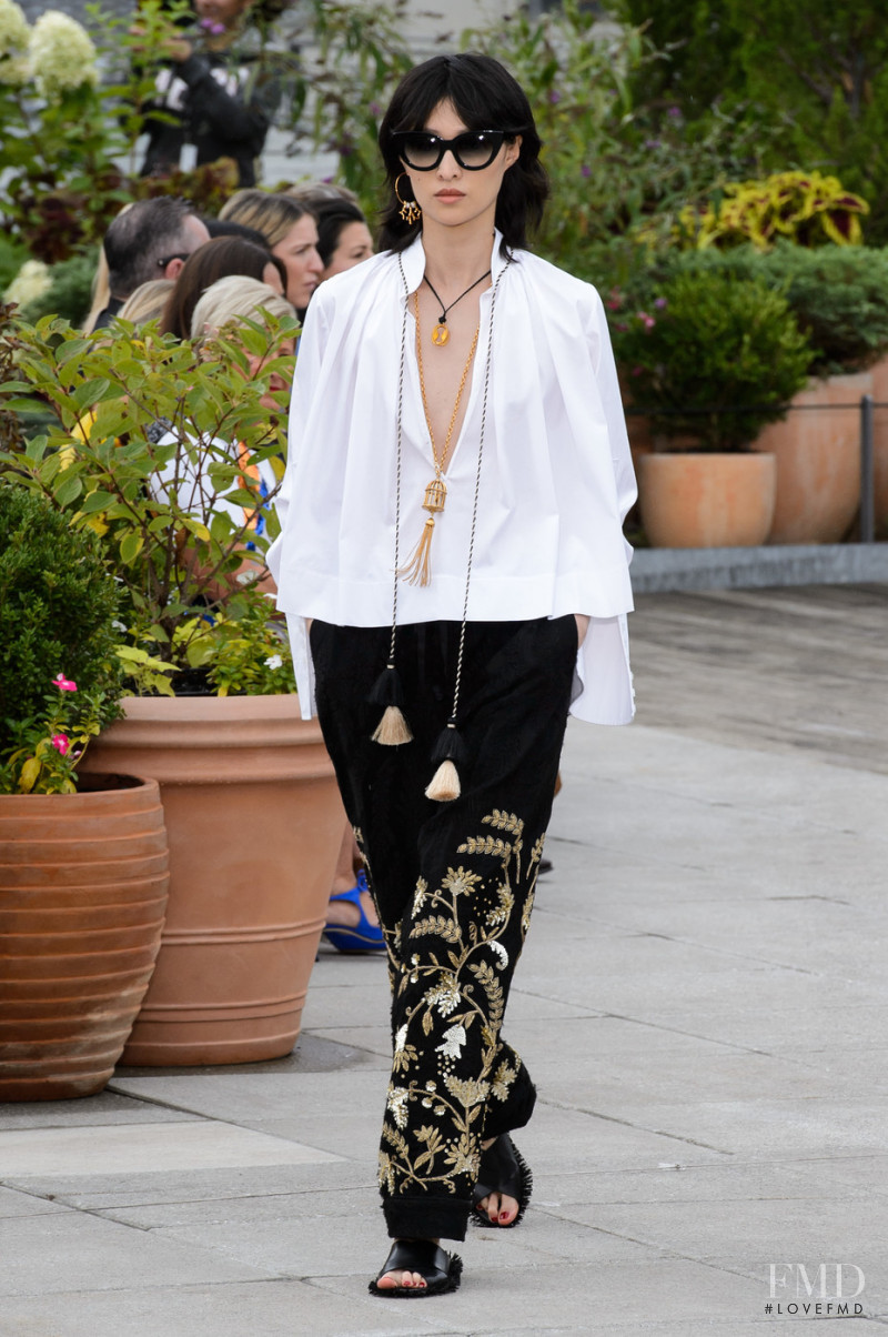 Chu Wong featured in  the Oscar de la Renta fashion show for Spring/Summer 2019