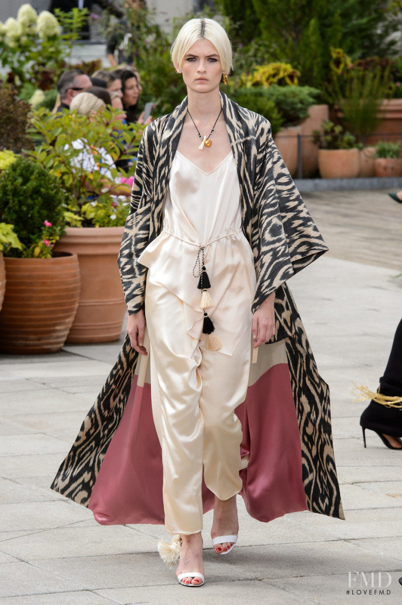 Lara Mullen featured in  the Oscar de la Renta fashion show for Spring/Summer 2019