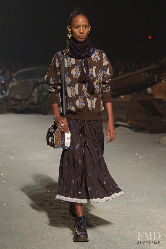 Adesuwa Aighewi featured in  the Coach fashion show for Spring/Summer 2019