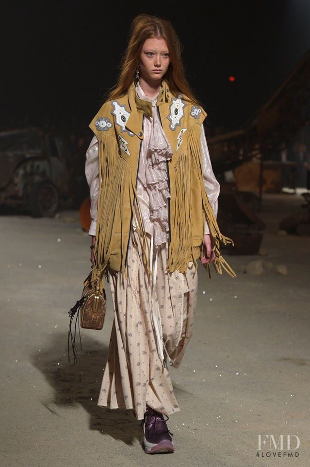 Sara Grace Wallerstedt featured in  the Coach fashion show for Spring/Summer 2019