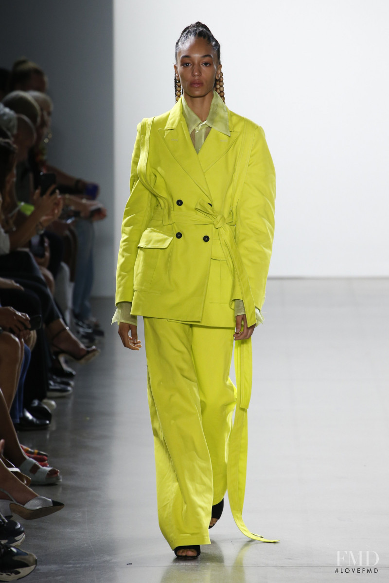 Indira Scott featured in  the Matthew Adams Dolan fashion show for Spring/Summer 2019