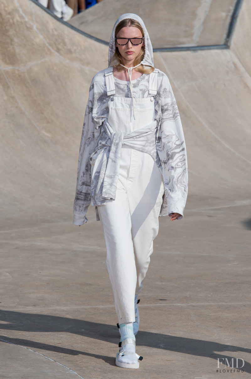 Eduarda Bretas featured in  the John Elliott fashion show for Spring/Summer 2019