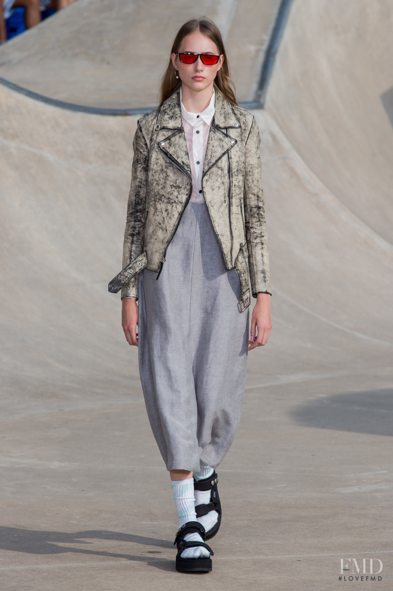 Lia Pavlova featured in  the John Elliott fashion show for Spring/Summer 2019