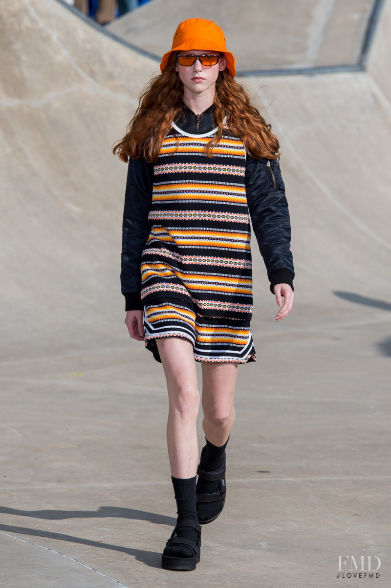 Alice First featured in  the John Elliott fashion show for Spring/Summer 2019