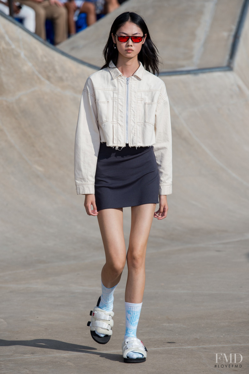 Sijia Kang featured in  the John Elliott fashion show for Spring/Summer 2019
