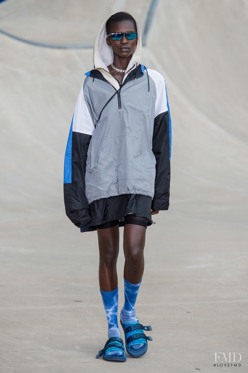 Achok Majak featured in  the John Elliott fashion show for Spring/Summer 2019