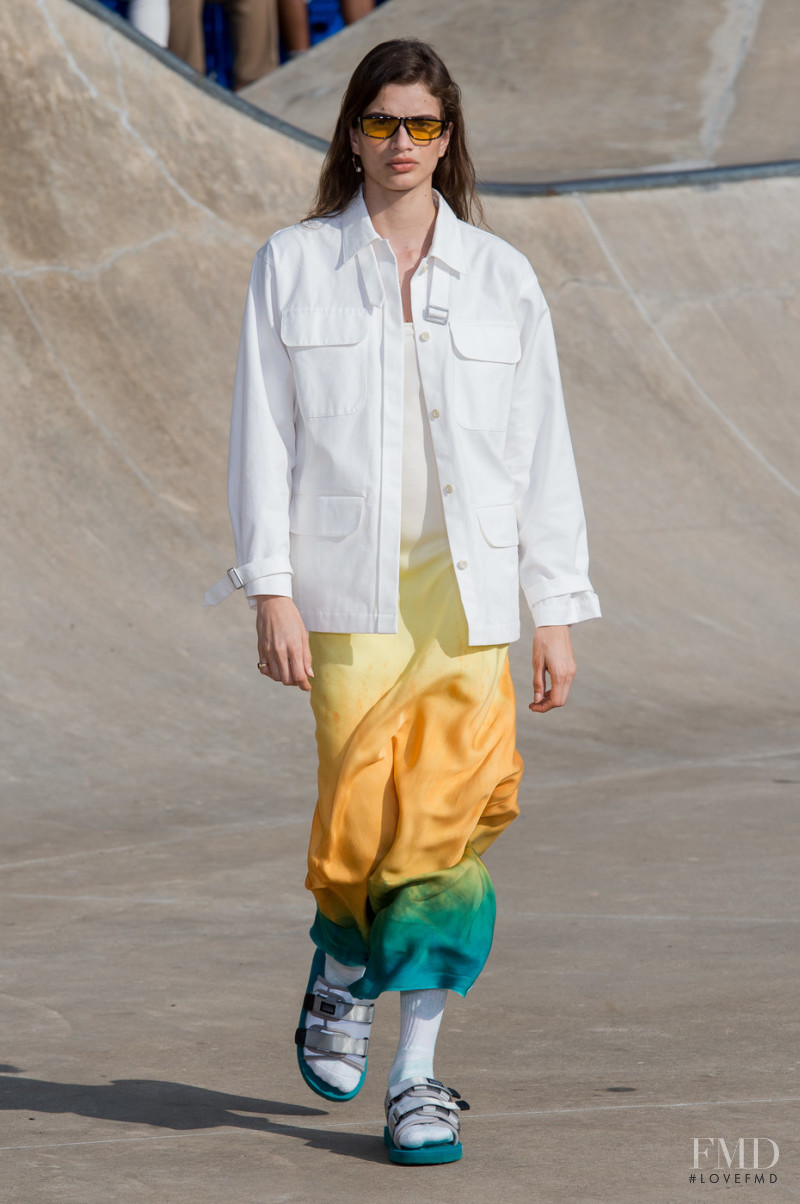 Linda Helena featured in  the John Elliott fashion show for Spring/Summer 2019
